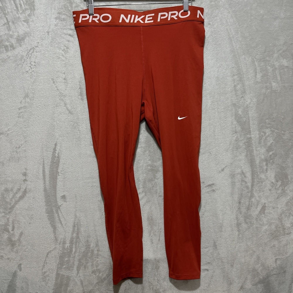 Nike Pro Dri-Fit Women's Mid-Riseโ Mesh-Paneled Leggings Size 1X NWT